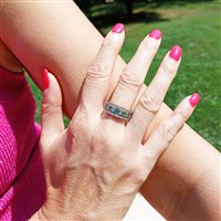 Anello Damiani Donna Belle Epoque in Oro bianco Smeraldo 0.62 Ct 20039701 - 20039701